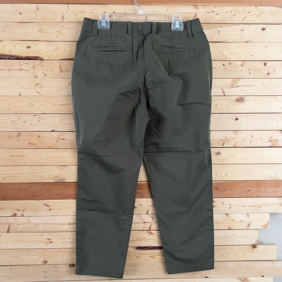 Gap Women’s Downtown Khaki Green & Black Cotton Blend Capri Pants Plus Size 14 - Picture 9 of 12